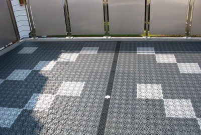 Balkon mit Boden-Design aus Kunststoff-Boden Typ ROYAL 