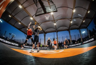 Indoor Bodenfläche Basketball 3 x 3