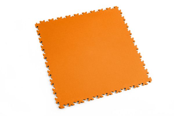 7 mm Industrie PVC-Bodenfliese Orange Typ Fortelock 2020 Oberfläche Leder glatt mit Puzzle-Verbindungen 